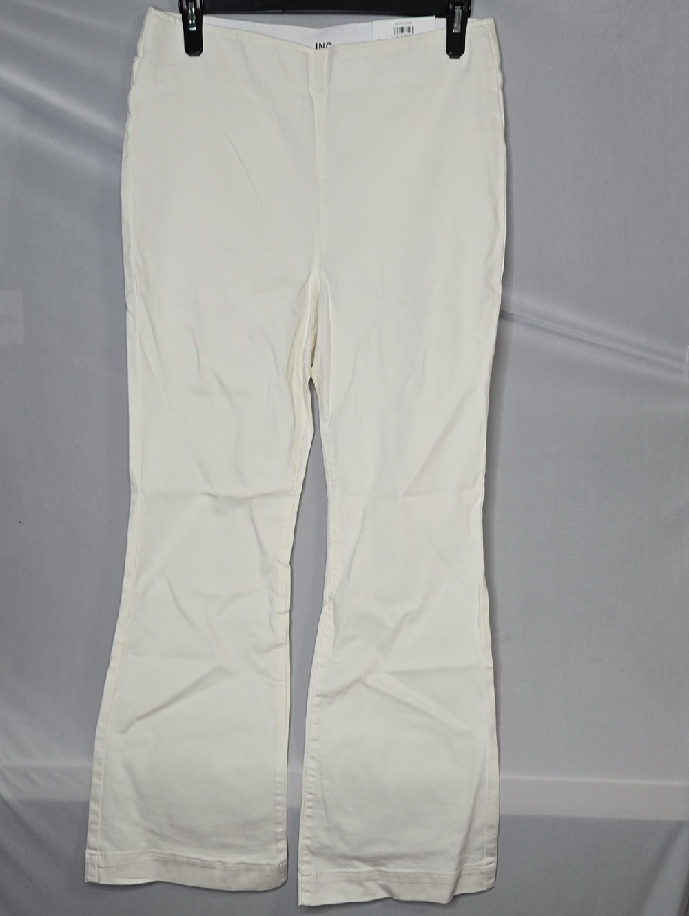 INC International Concepts Bright White Boot Leg Regular High Rise Pants 16 NWI